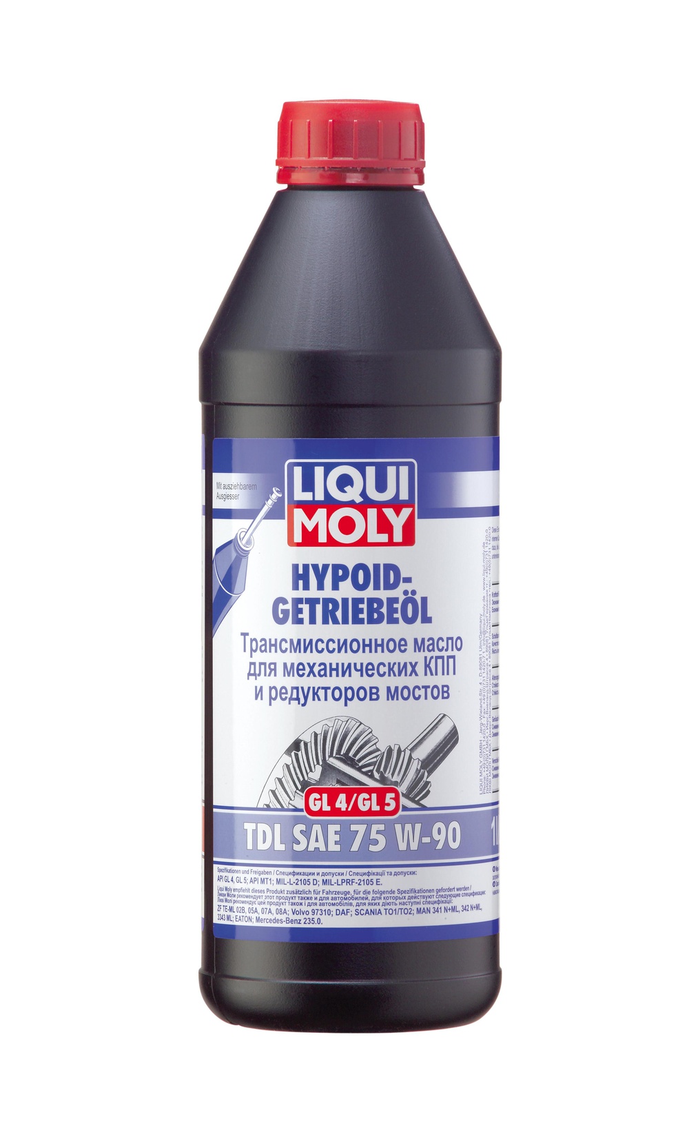 LIQUI MOLY 3945 LM Hypoid-Getriebeoil TDL 75W-90 GL45 Жидкость трансмиссионная МКПП 1л